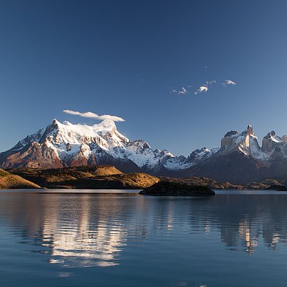 Berge und See beim FSJ in Chile