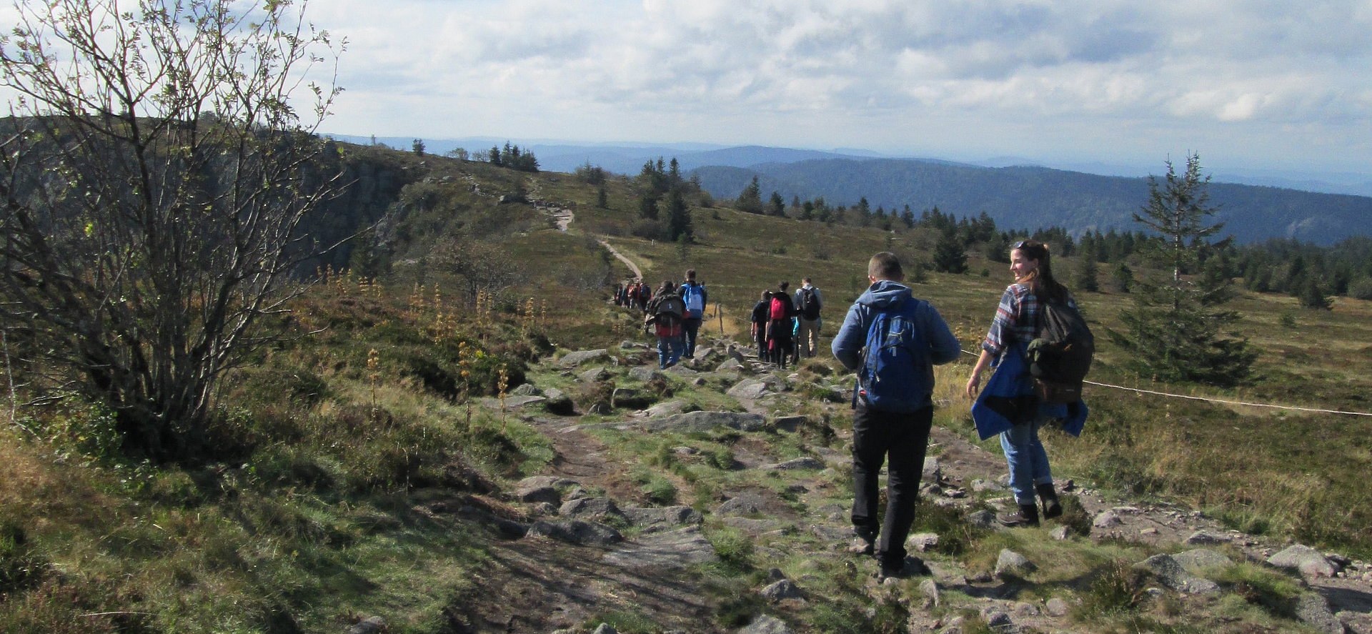 Wanderung bei strahlendem Sonnenschein beim FSJ in Baden-Württemberg