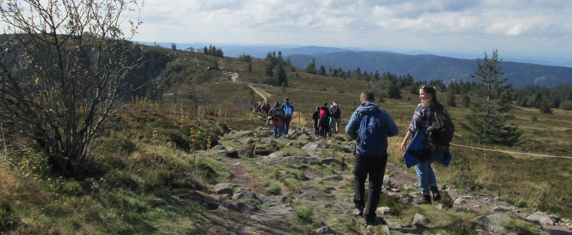 Wanderung bei strahlendem Sonnenschein beim FSJ in Baden-Württemberg
