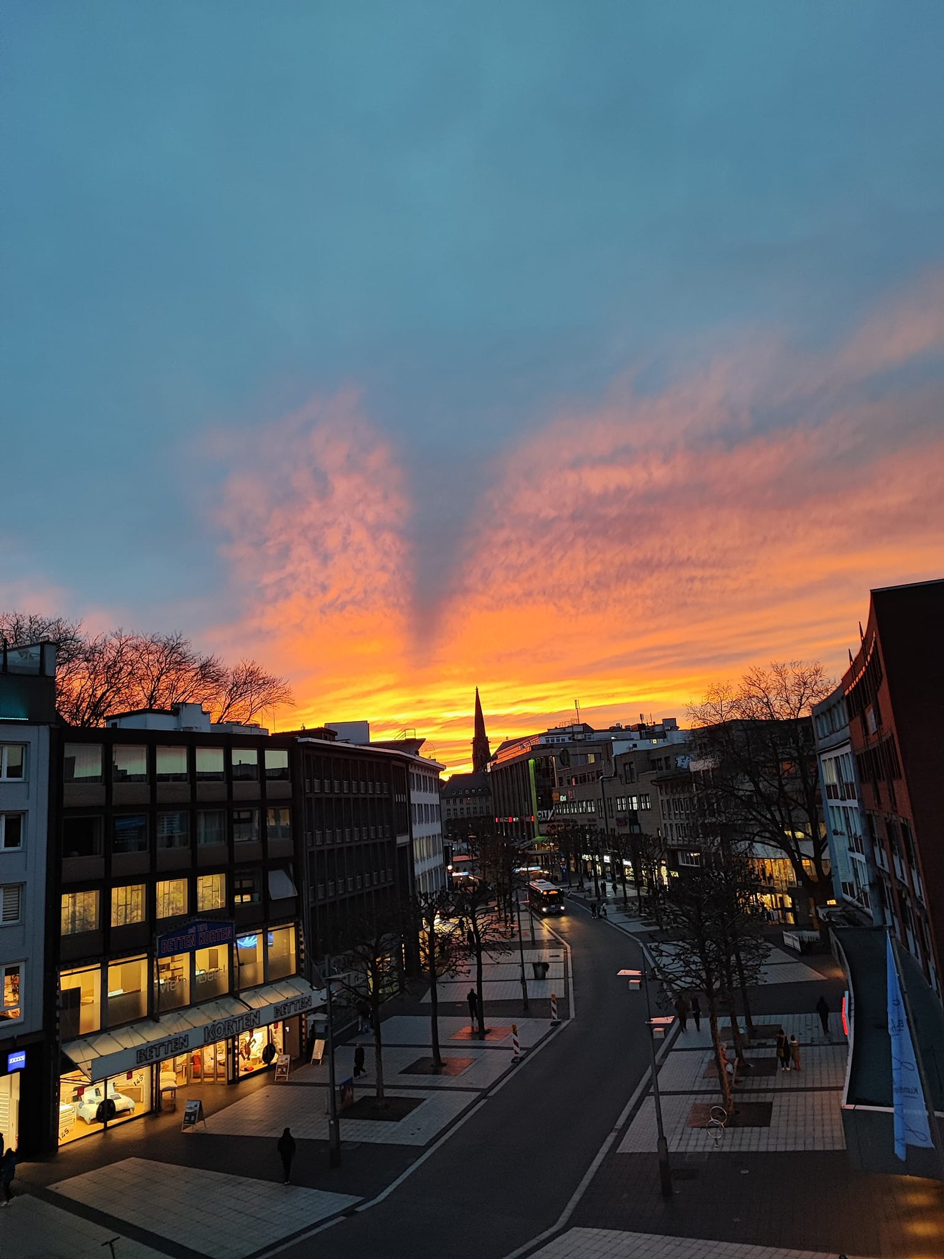 Sonnenuntergang beim FSJ in Bochum