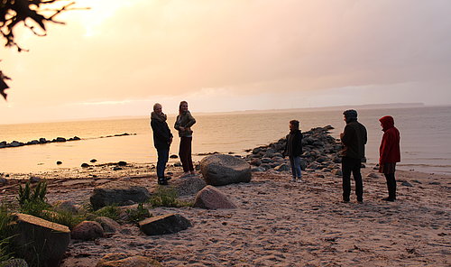 See bei Sonnenuntergang beim FSJ