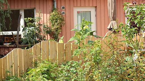 Garten Zaun beim FSJ in Leipzig