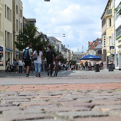 Fußgängerzone beim FSJ in Bergisch Gladbach