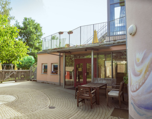 Pausenhof einer Schule beim FSJ in Nürnberg