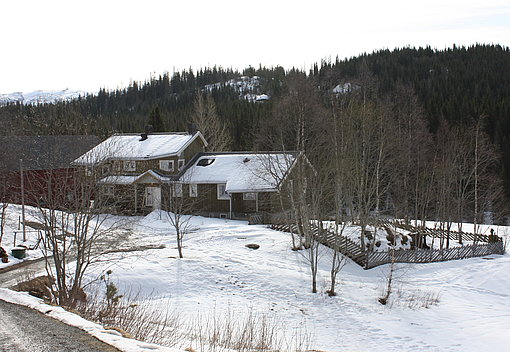 Häuser und Schnee beim FSJ in Norwegen