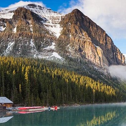 Berge und See beim FSJ Kanada