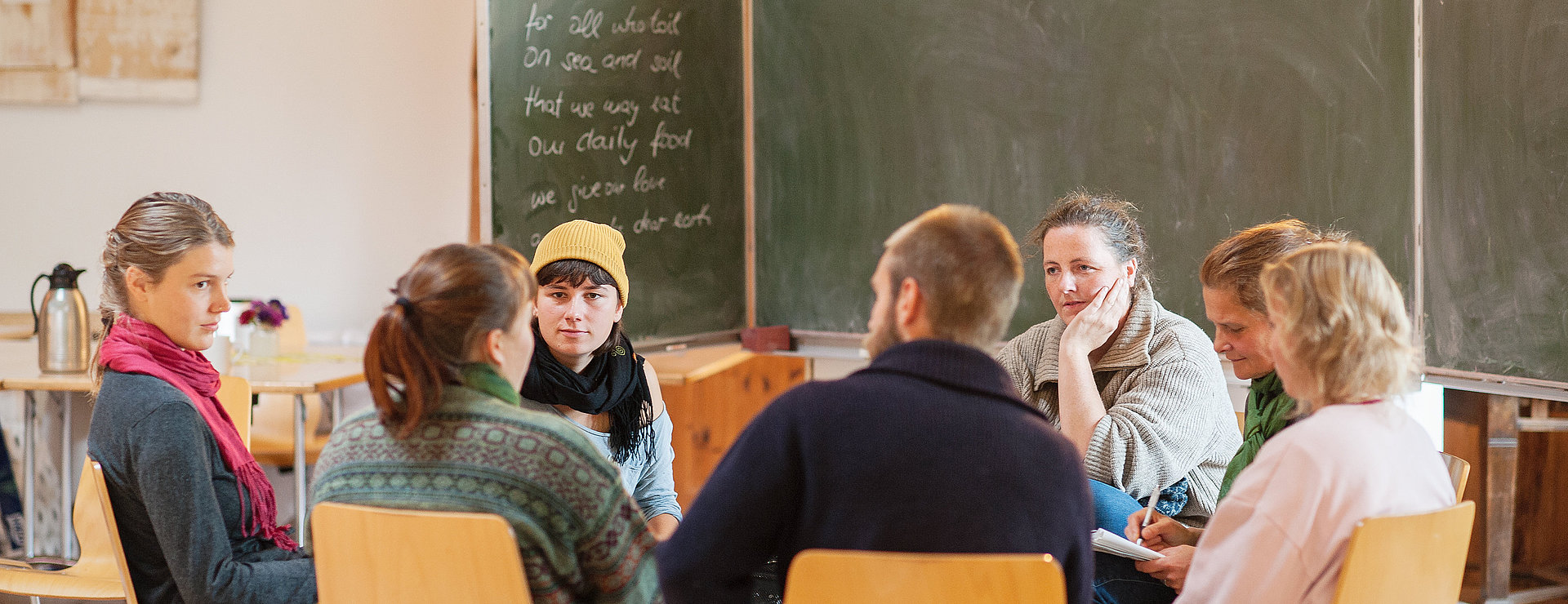 Seminarrunde beim FÖJ Ökologie 