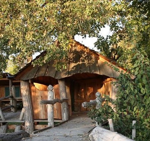 Kleine Holzhütte beim FSJ in Mannheim