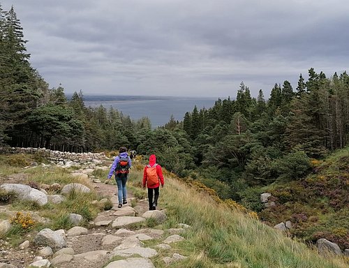 Zwei Personen auf Wanderung beim FSJ in England.