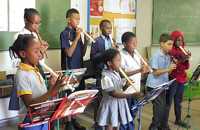 Orchesterprobe im FSJ Musik