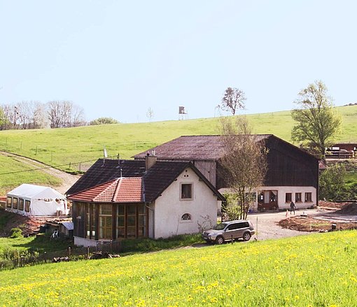Häuser eines Hofes beim FSJ in Saarbrücken