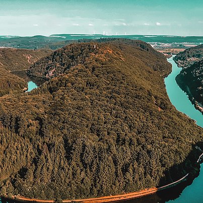 Fluss Saar beim FSJ im Saarland