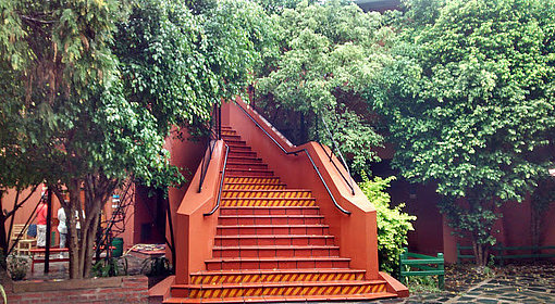 Treppe der Schule "sanmiguel arcangel" beim FSJ in Argentinien.
