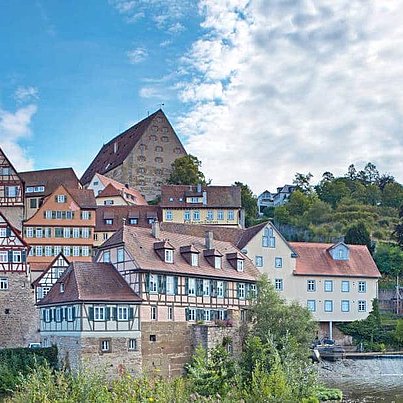 Schöne Fachwerkhäuser beim FSJ in Schwäbisch Hall