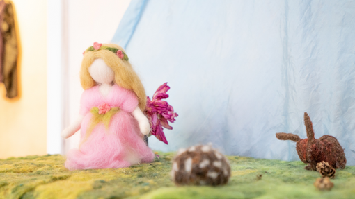 Filztriere und Prinzessin im FSJ Kindergarten.