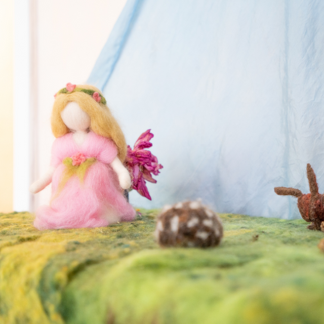 Filztriere und Prinzessin im FSJ Kindergarten.