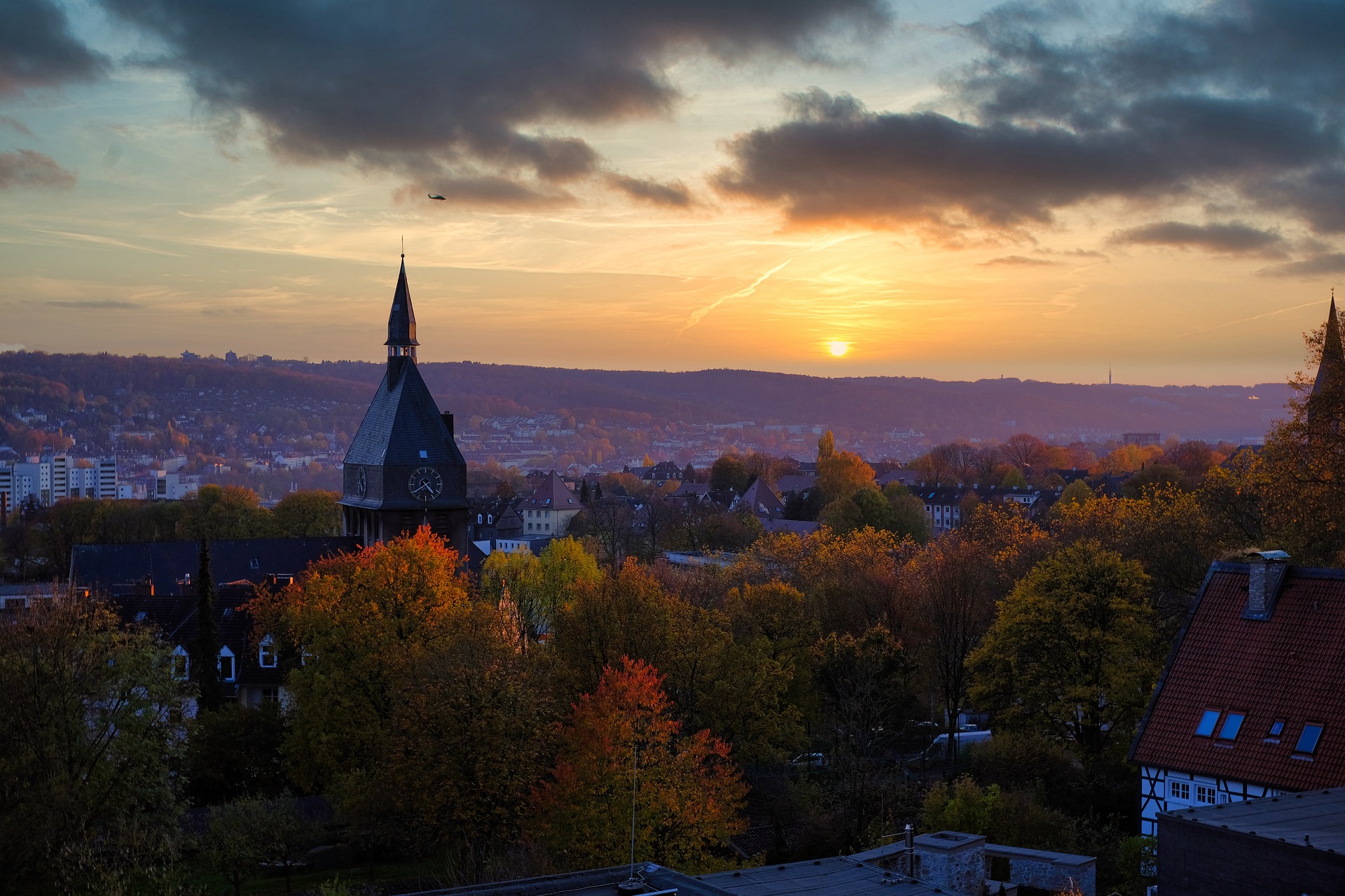 Sonnenuntergang beim FSJ in Wuppertal