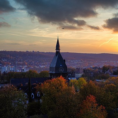 Sonnenuntergang beim FSJ in Wuppertal