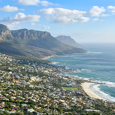 Schönen Ausblick auf Kapstadt im FSJ Südafrika