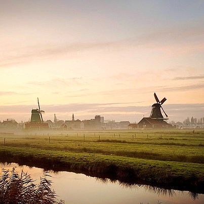 Sonnenuntergang beim FSJ in den Niederlanden