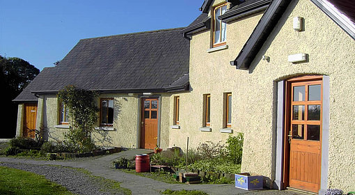 Niedliche Häuserreihe beim FSJ in Irland