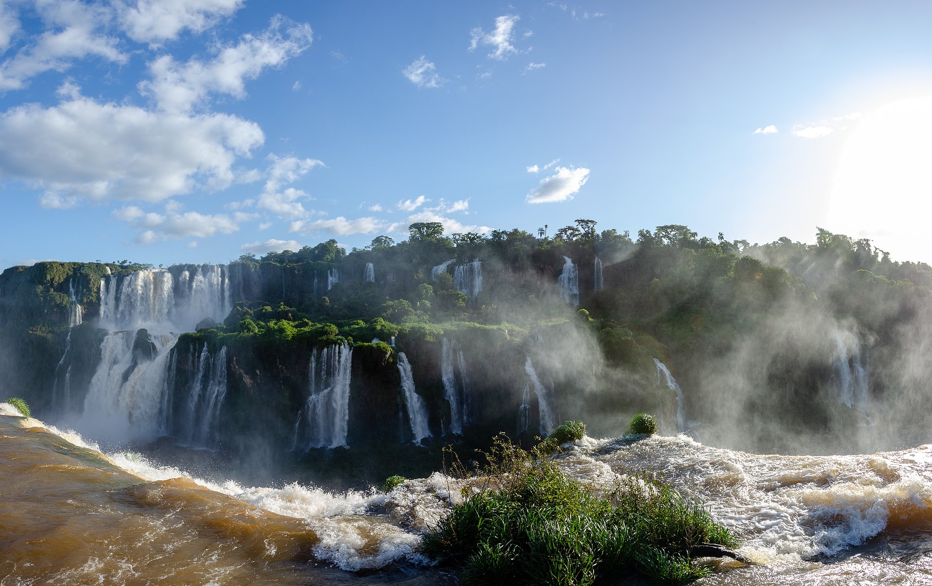 Riesige Wasserfälle beim FSJ in Brasilien