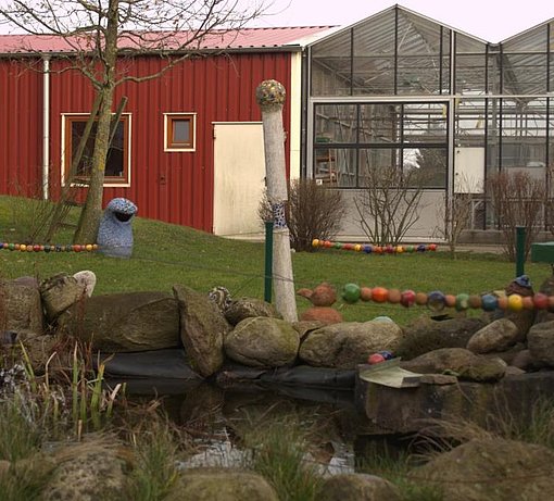 Garten und Teich beim FSJ in Schleswig Holstein