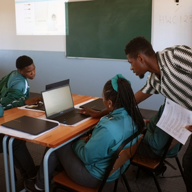 Comupter-Unterricht an Waldorfschule Hermanus Südafrika